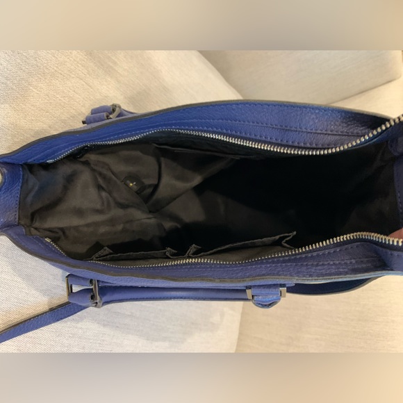 Rebecca Minkoff Royal Blue Purse with Silver Accents and Crossbody Strap - Picture 6 of 7
